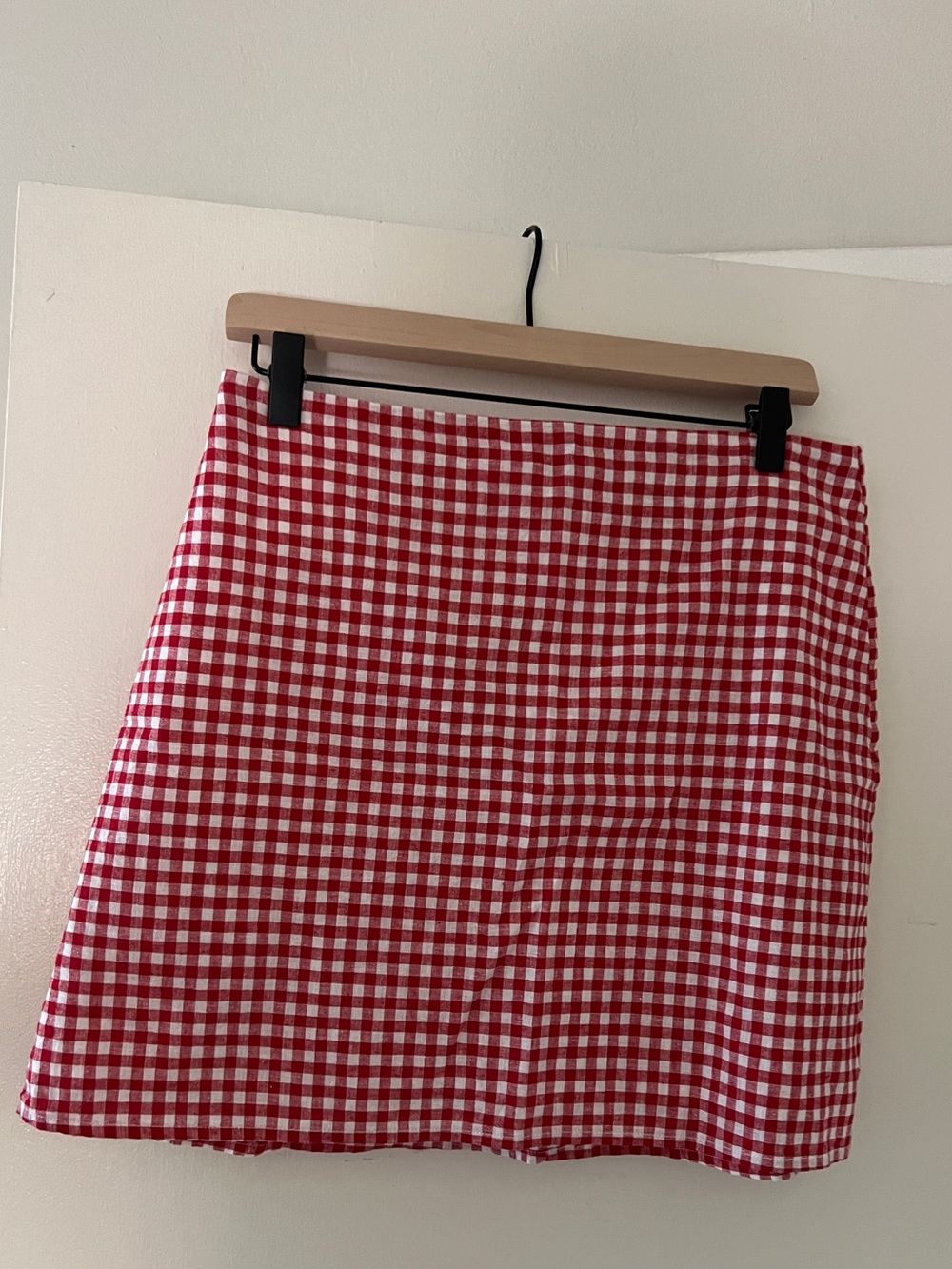 GAP Red Gingham Mini Skirt - Picture 1 of 3